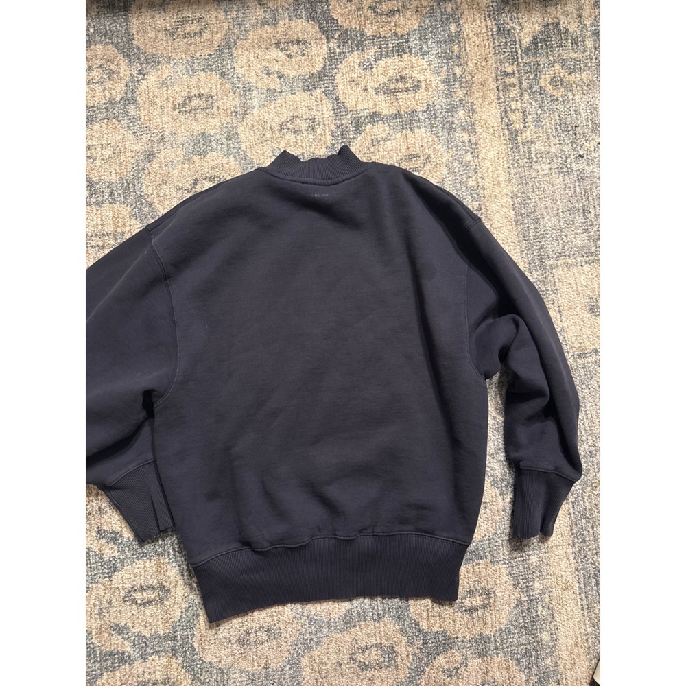 Anine Bing Bradie Sweatshirt in Navy Size Small Excellent Condition - Picture 5 of 6